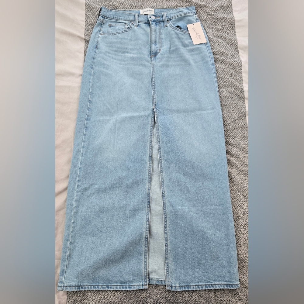 Universal Thread Light Blue Denim Skirt